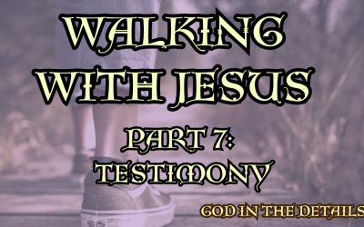 Walking With Jesus Part 7: TESTIMONY (Mark 1:28-34)